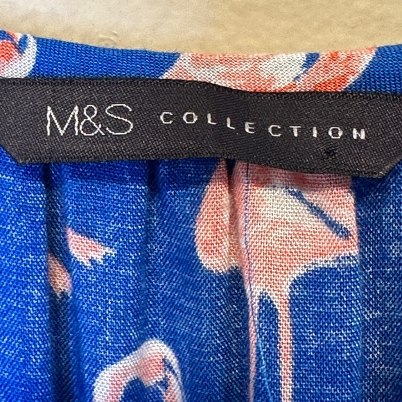 M&S Collection | Novelty Flamingo Pattern Beach Swim Coverup Summer Midi Dress - Picture 13 of 16